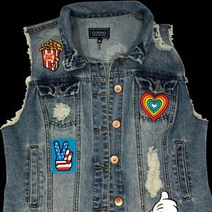 CISONO Patch Denim Jacket